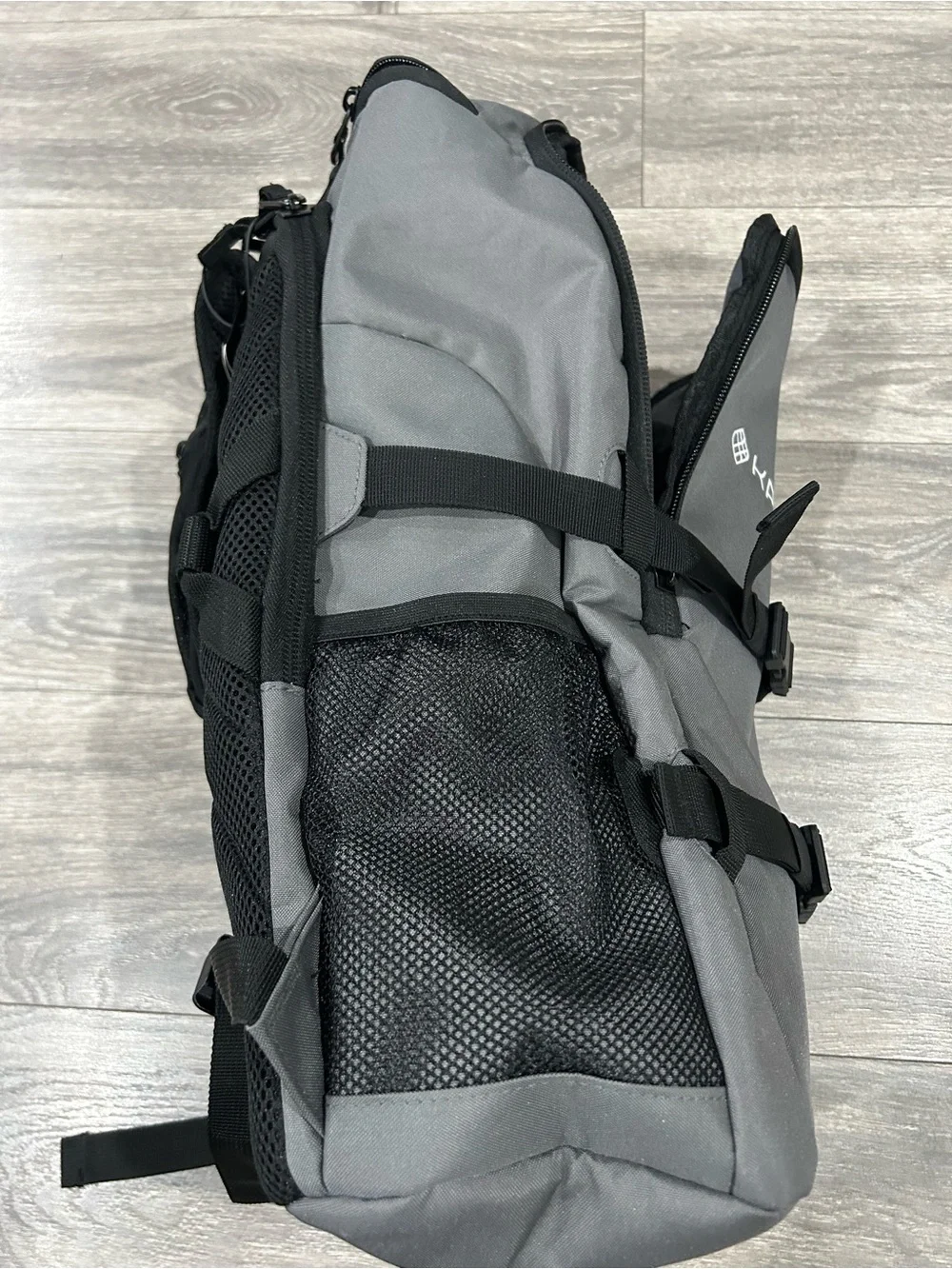 OGIO Gray & Black Men's Backpack with Front Straps